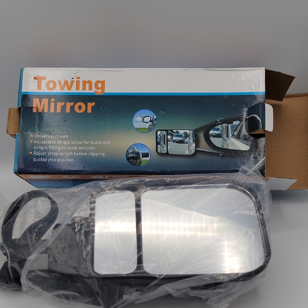 New Universal Black Towing Mirror trailer hauling camper RVs motorhomes